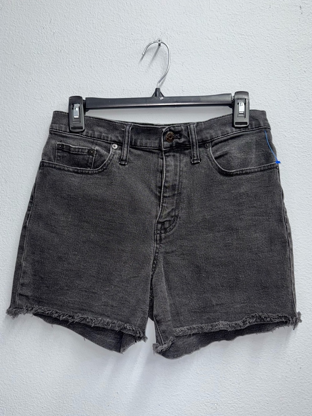 Madewell  Washed Black Denim Shorts